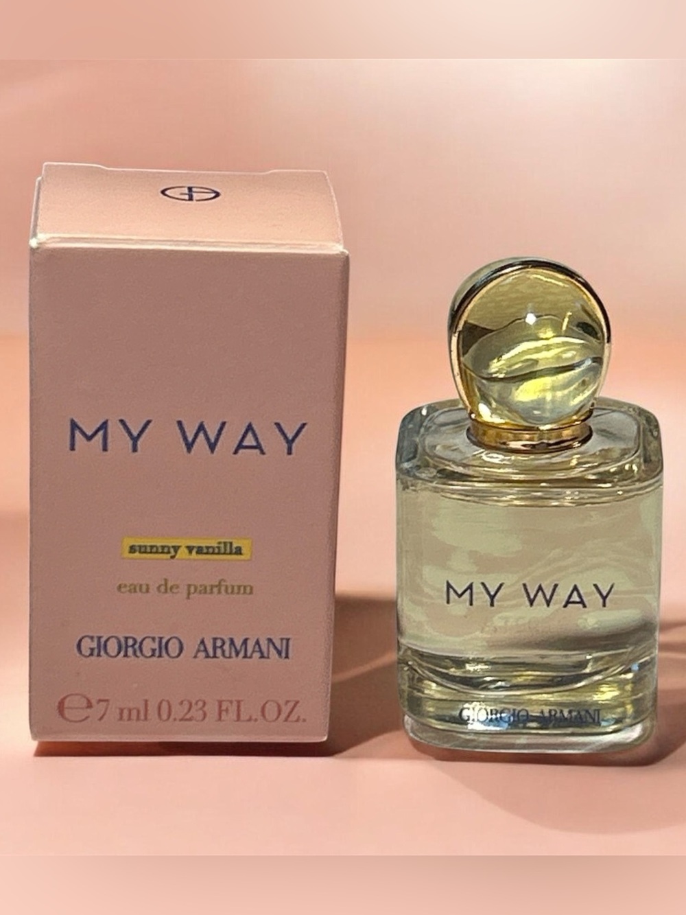 Giorgio Armani My Way Sunny Vanilla Eau de Parfum - Pale Pink, Clear & Gold